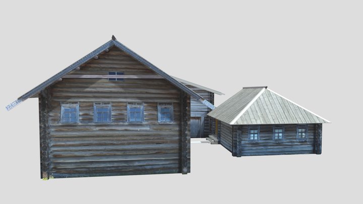 Дом Беляева из д. Кубовская 3D Model