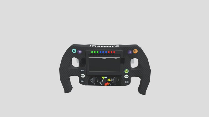 F1 steering wheel 3D Model