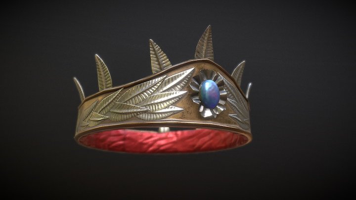Crown medium  (Bronze/Silver) 3D Model