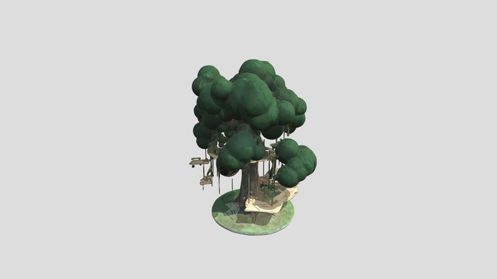 tree top obsticlke course 3D Model