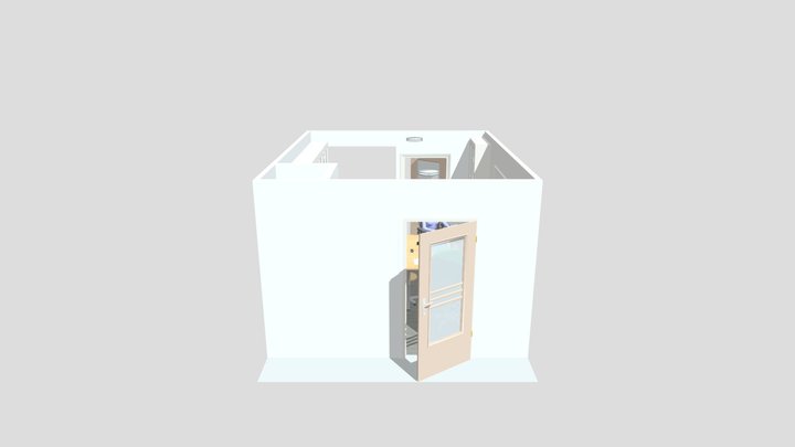 Salle de préparation labo 3D Model