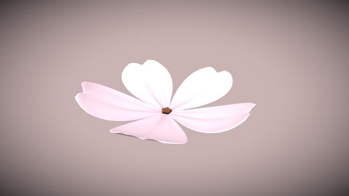 Cartoon Sakura - Free 3D Model