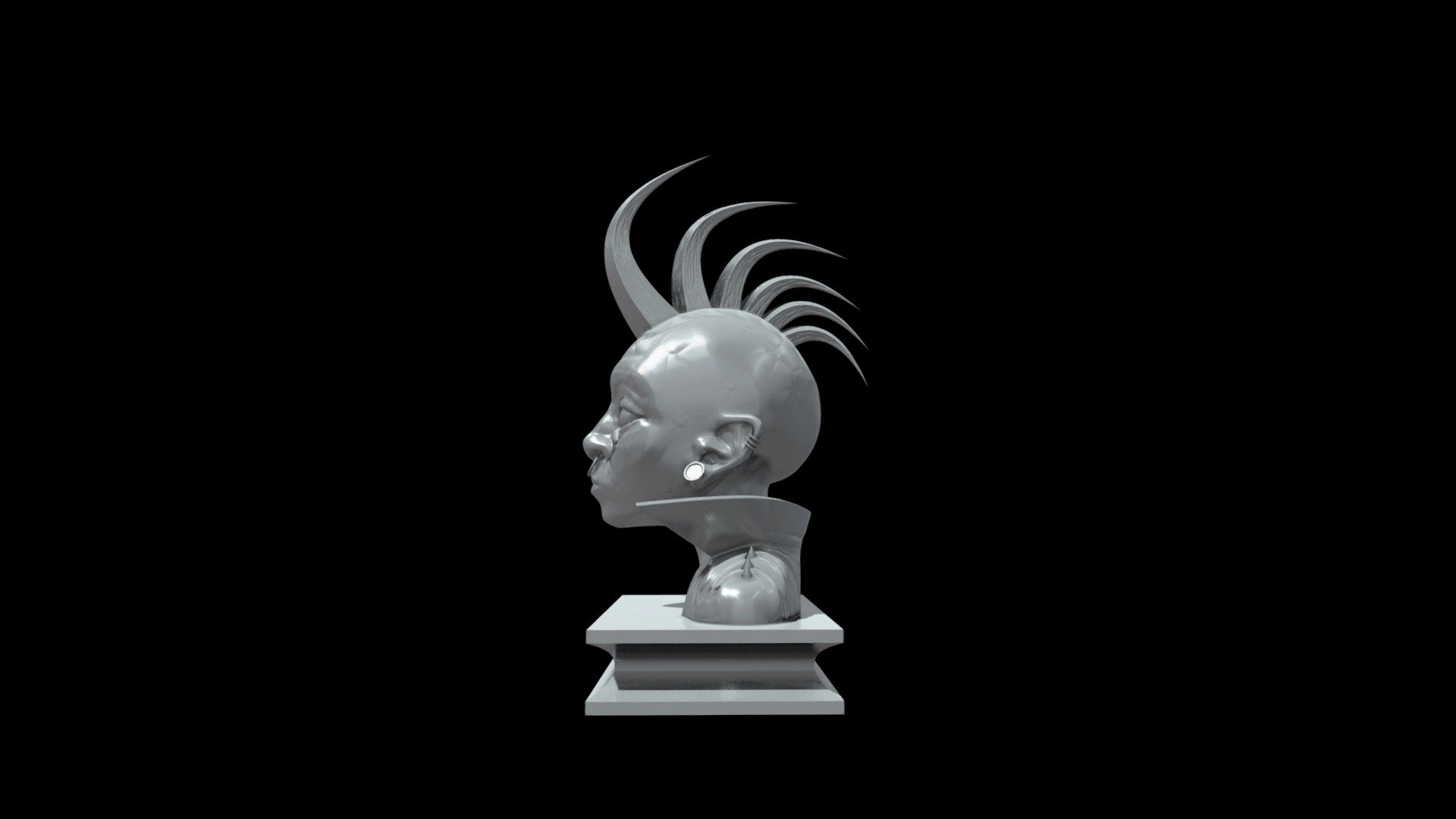 Punk Ork 3D Printable Sculpt
