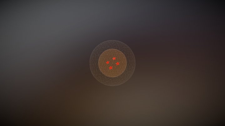 Esfera 4 estrellas 3D Model