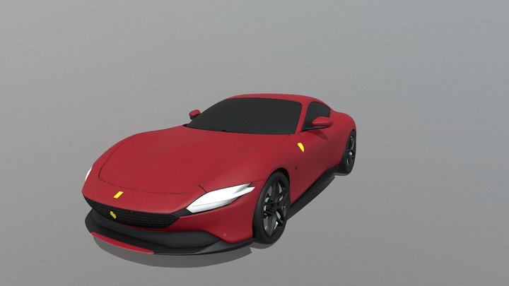 2021 Ferrari Roma 3D Model