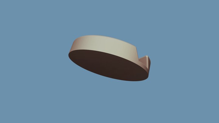 Phone Holder with  embossed company name 3D Model