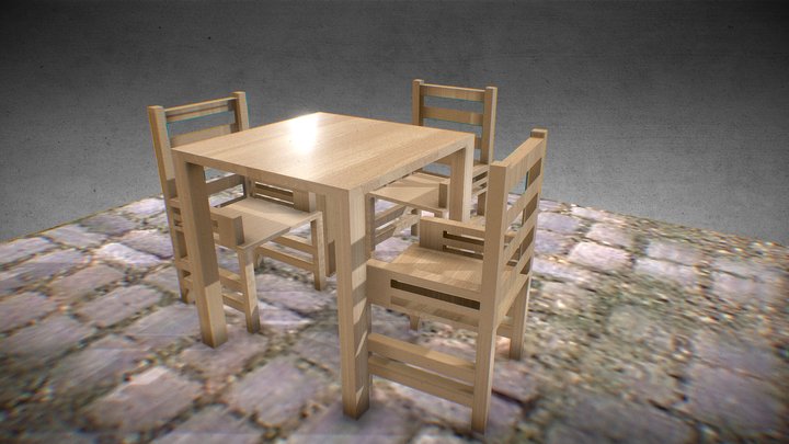 Comedor de Sillas 3D Model