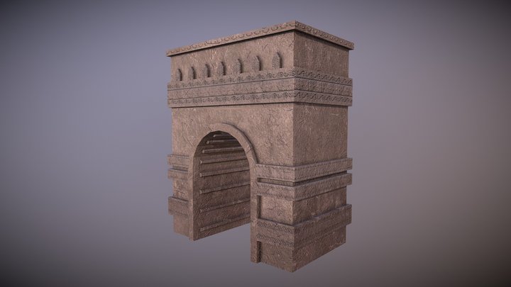 Ancient Gate 3D Model