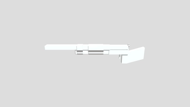 Handmade Bolt-action Rifle 3D Model