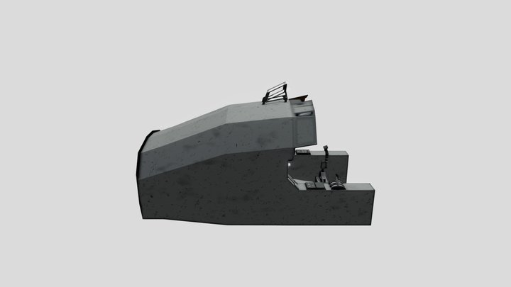 Fighter Jet Control Panel 3D Model