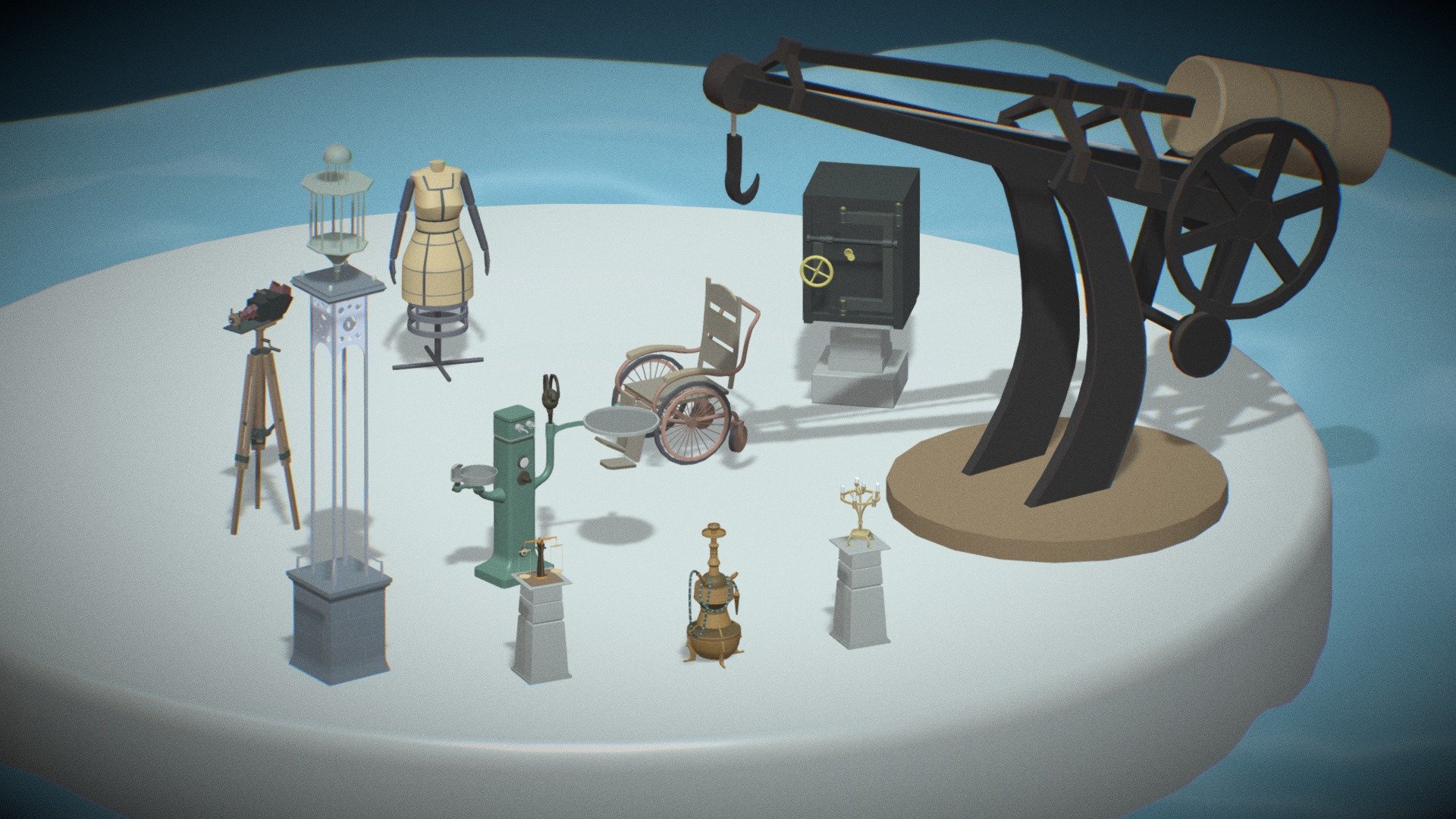 Dishonored 2 objects Download Free 3D model by Desit [a521985