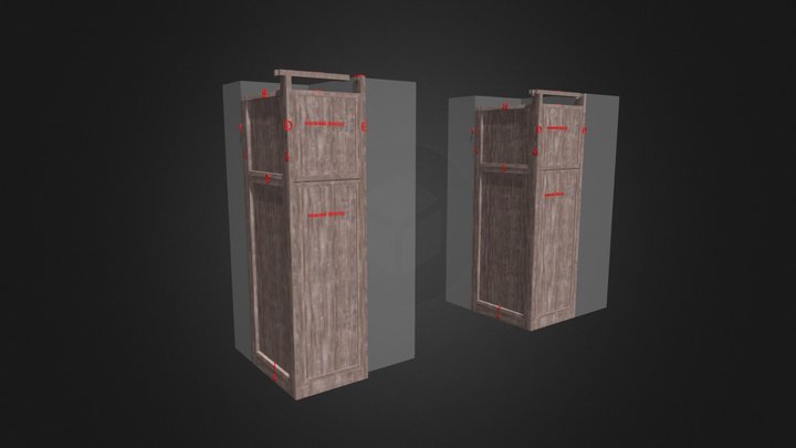 короб для холодильника 3D Model