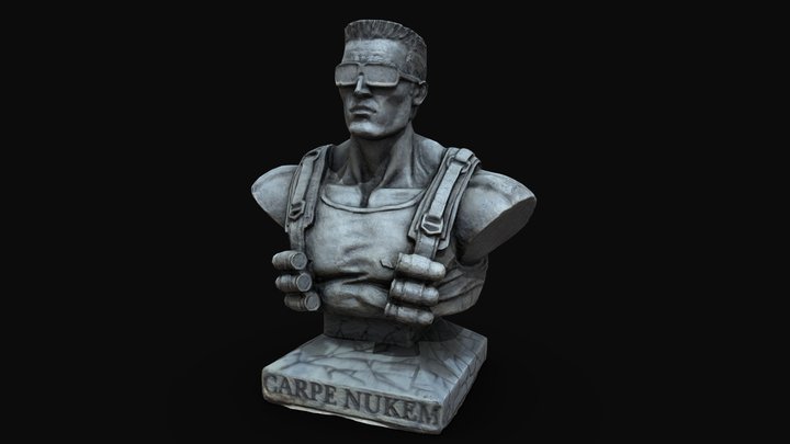 Duke Nukem Forever Collectable Bust 3D Model