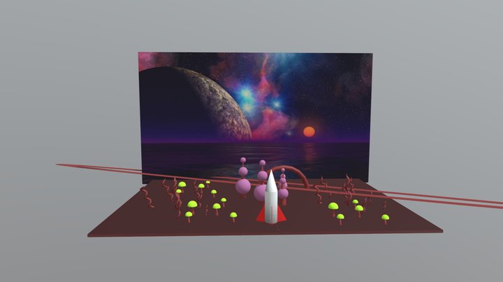 Alien World 3D Model