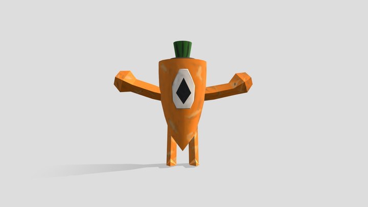 Carrot Creature 3D Model