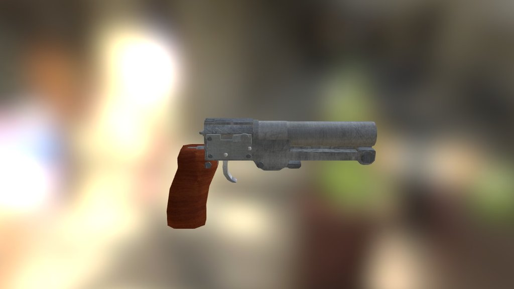 Ulmann Pocket Pistol - Assembled — Sketchfab embed 3D viewer