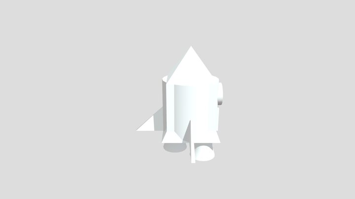Nave Espacial juguete decoración 3D Model