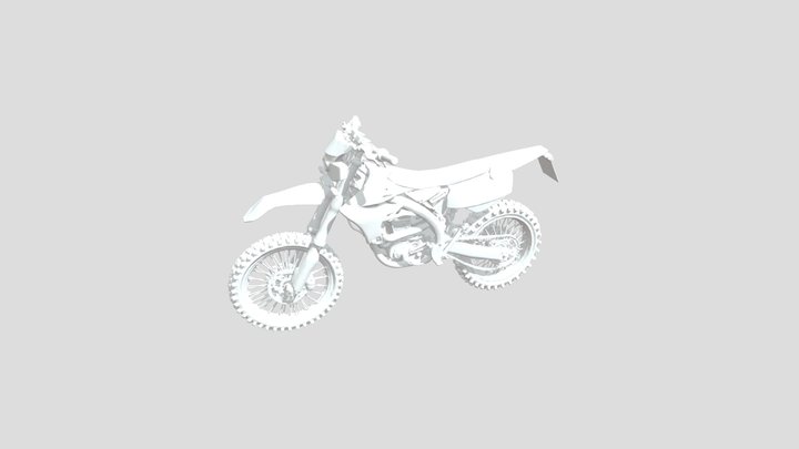 Yamaha Motocross Bike 3D Model