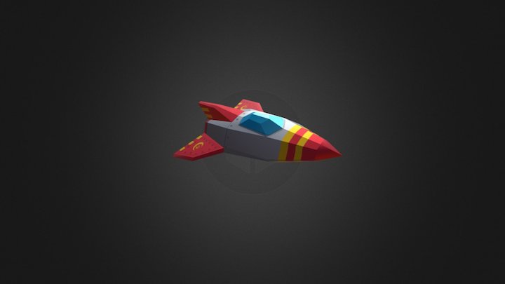 Tin-Toy Starship 3D Model