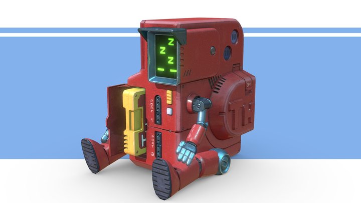 game console-bot 3D Model