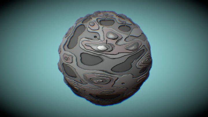 Stylized Rock| Tile Texture 3D Model