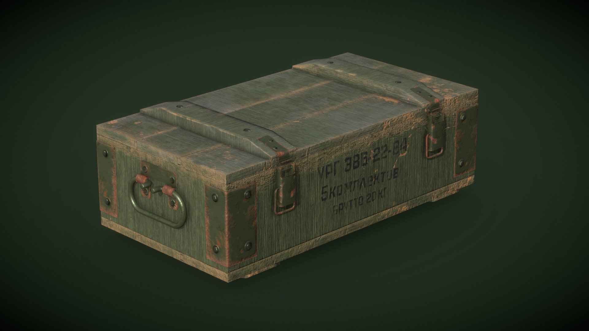 Military Box USSR | GameReady, PBR - Download Free 3D model by snji ...