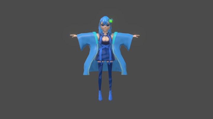 Charlotte The Water Mage 3D Model