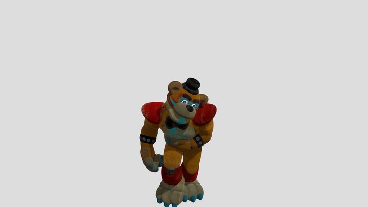 plush glamrock freddy 3D Model