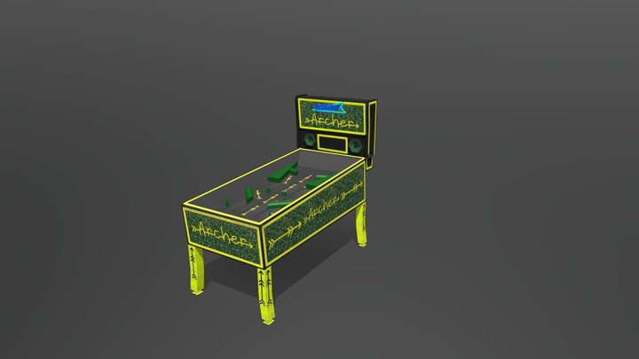 Pinball Machine 3D Model