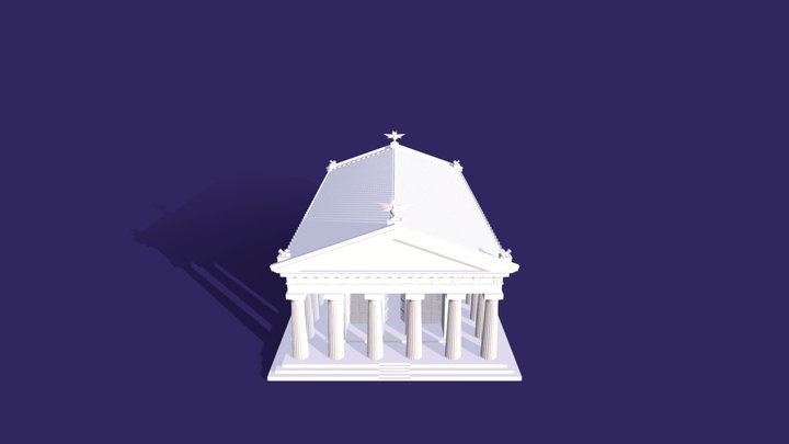 Greek Doric Temple Reconstruction 3D Model