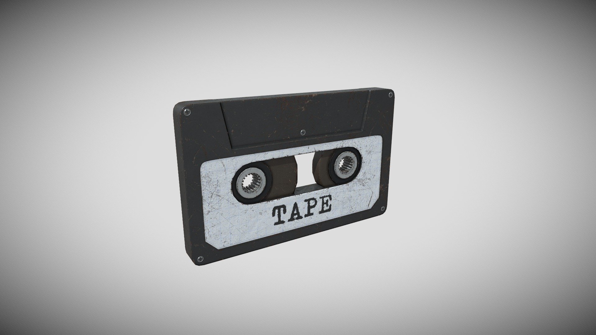 Cassette Tape 3d Model By Kingyvr [a52b0f7] Sketchfab