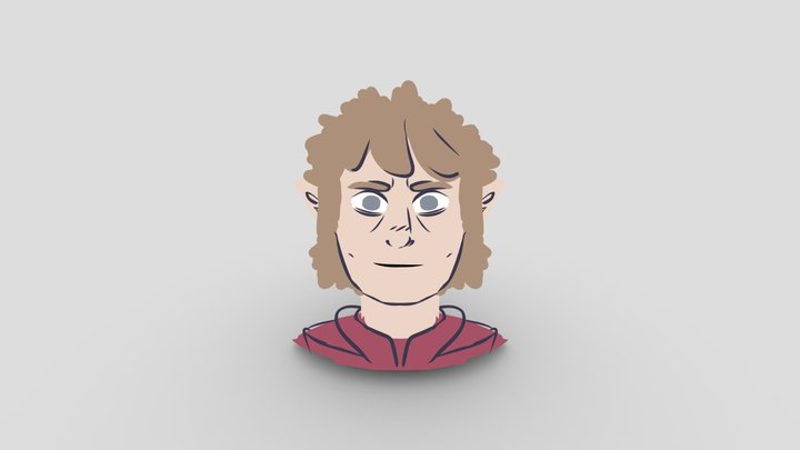 Bilbo Baggins (Headshot/Bust) 3D Model