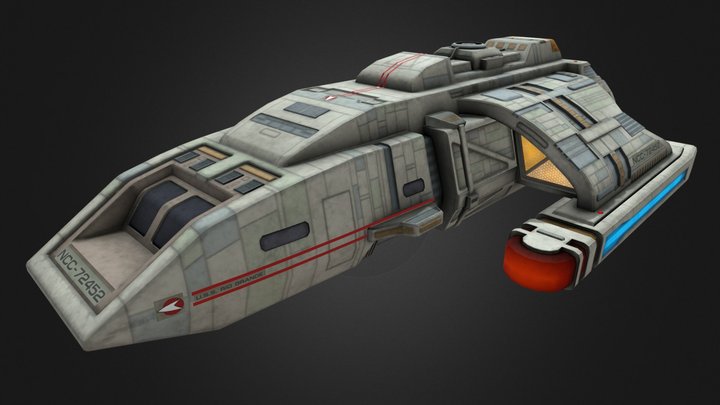 Star Trek Dunabe Runabout Rio Grande 3D Model