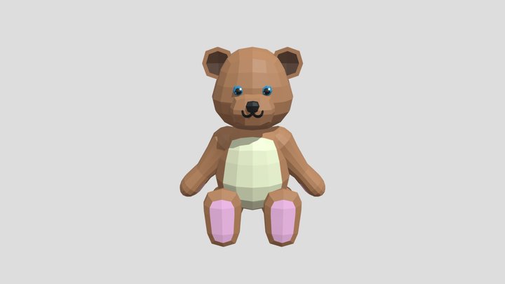 Teddy Bear (VR Game Development Module) 3D Model