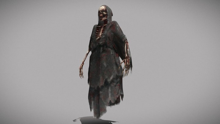 3D model Grim reaper VR / AR / low-poly