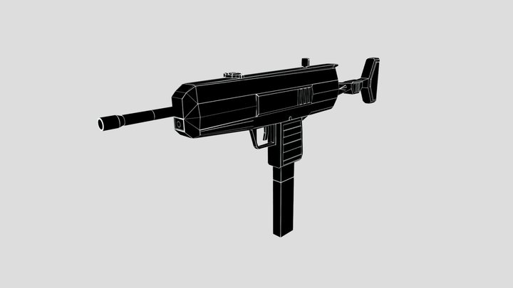 SG 68 PDW gun 3D Model