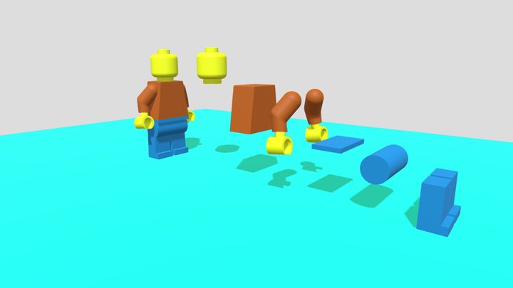 Lego Guy 3D Model