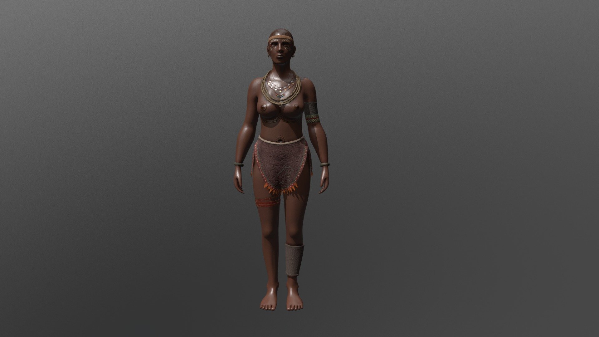 African Woman 3D model by Kyle Gerber (kegerber