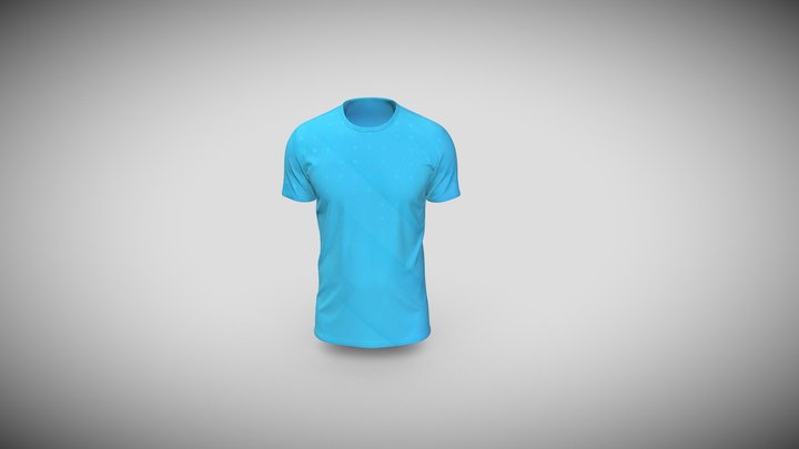 Short Sleeve Casual T- Shirt 3D Apparel 3D Model