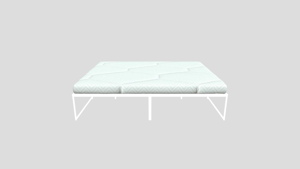 Metal Frame Bed With Matress