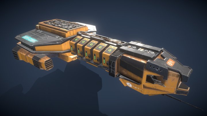 Cargo Spaceship 3D Model
