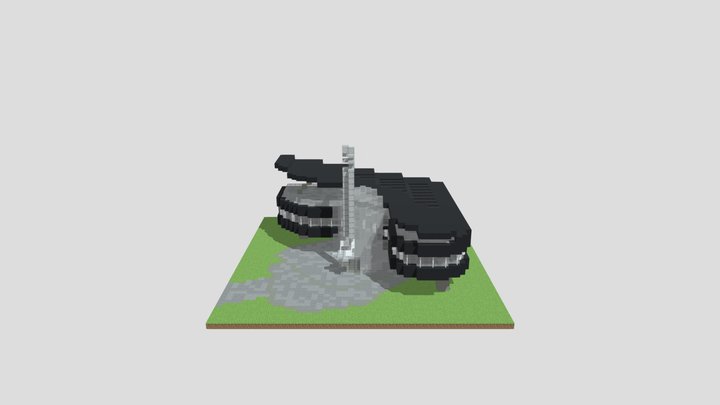 Minecraft Piano House China 1:1 3D Model
