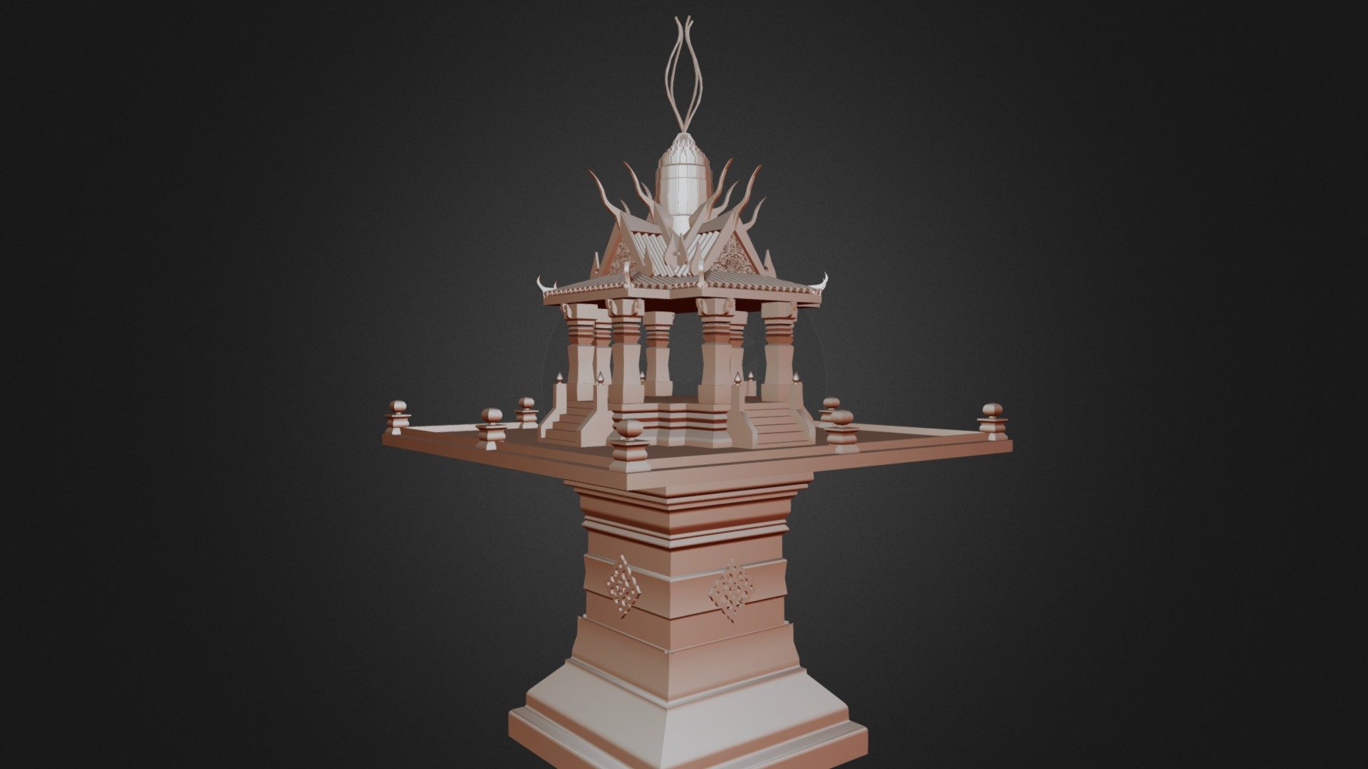 Thai Phra Phum Shrine - Download Free 3D model by kositsuwan