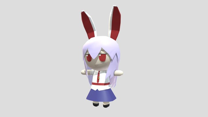東方 Project - Reisen Udongein Inaba fumo model 3D Model