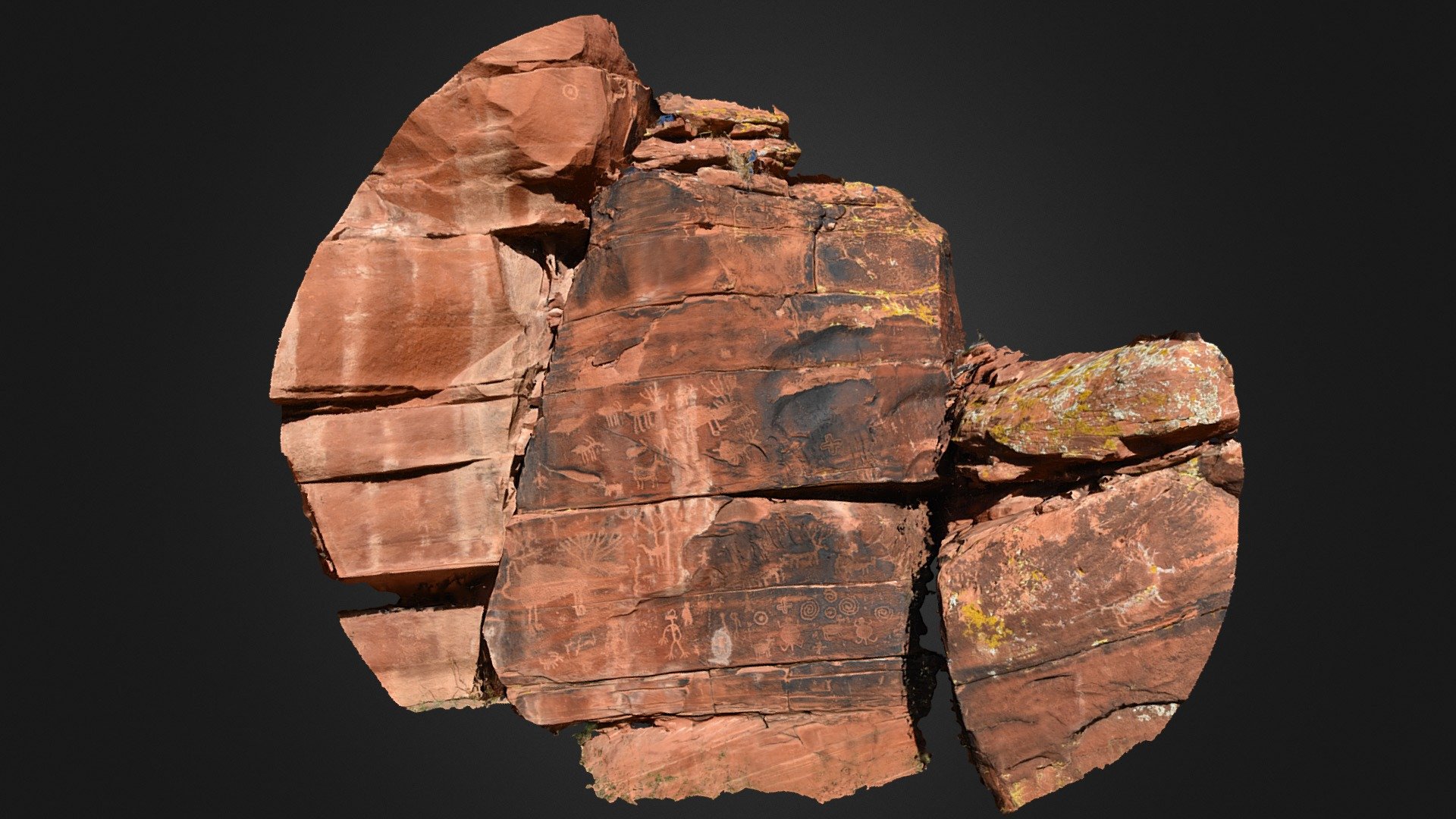 Petroglyph Panel, Yavapi Co — Sketchfab embed 3D viewer