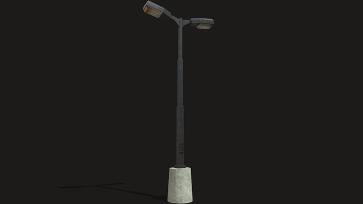 Parking Lot Light 3D Model