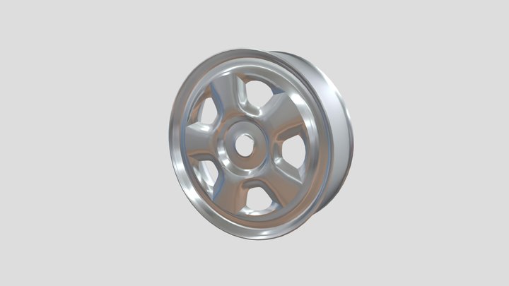 Steel Wheel 3D Model