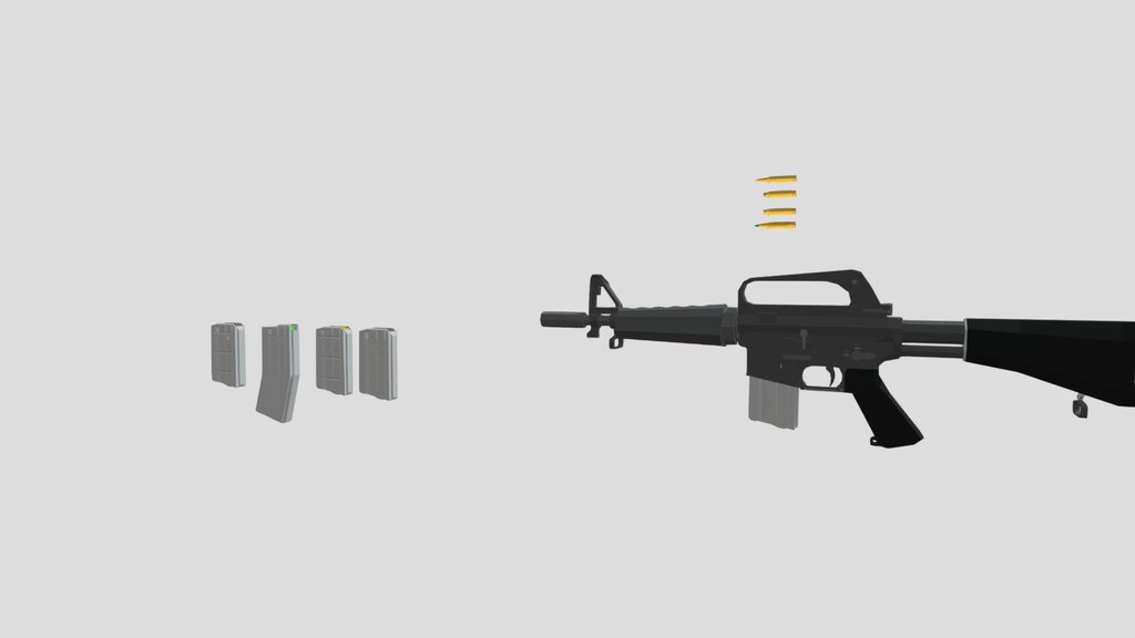 low-poly car 15(Colt 607A)