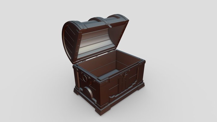 Basic Treasure Chest 3D Model