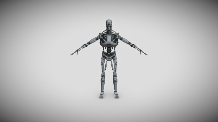 T_800_low_poly_portp3d 3D Model